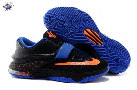 Meilleures Nike KD VII 7 Noir Bleu Orange