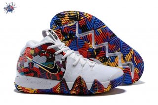 Meilleures Nike Kyrie Irving IV 4 Blanc Rouge Multicolore